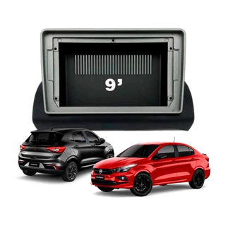Moldura 9" Polegadas Padrão Chinês Argo Cronos 2017 a 2021 - Somente para MP5 - Fiamon em Oferta na Shopee