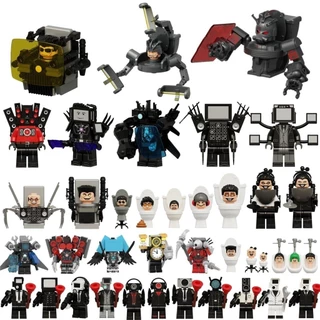 Skibidi Toilet Action Figures Armoured Suspended Toilet Man Gman 4.0 DJ Toilet Man UFO Toilet Man Blocos De Construção Montados Brinquedos Infantis Série
