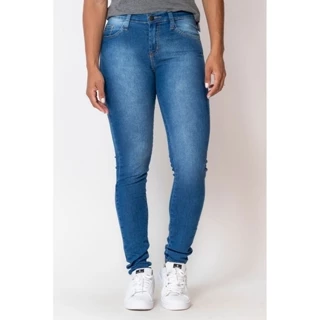 Calça Feminina Jeans Básica Polo Wear Jeans Médio