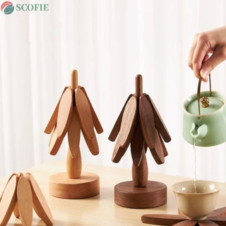 SCOFIE Trivets , Suporte De Projeto De Árvores Placemats Anti Escaldura , Pratos De Mesa Criativos Resistentes Ao Calor