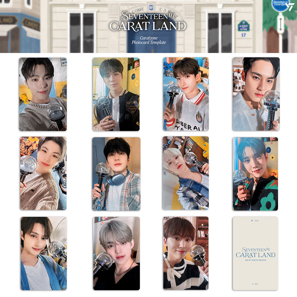 SEVENTEEN 2024 Caratland Photocard Caratzone Cartão Presente