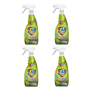 Kit 4un Desengordurante Zap Clean Poder e Brilho 500ml