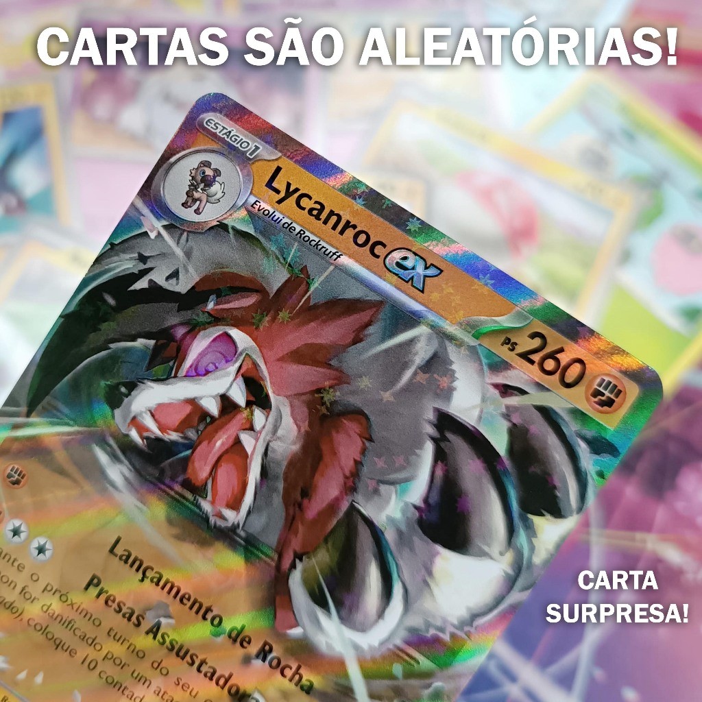 1 Carta Pokémon Ultra Rara EX surpresa Original em português Copag ...