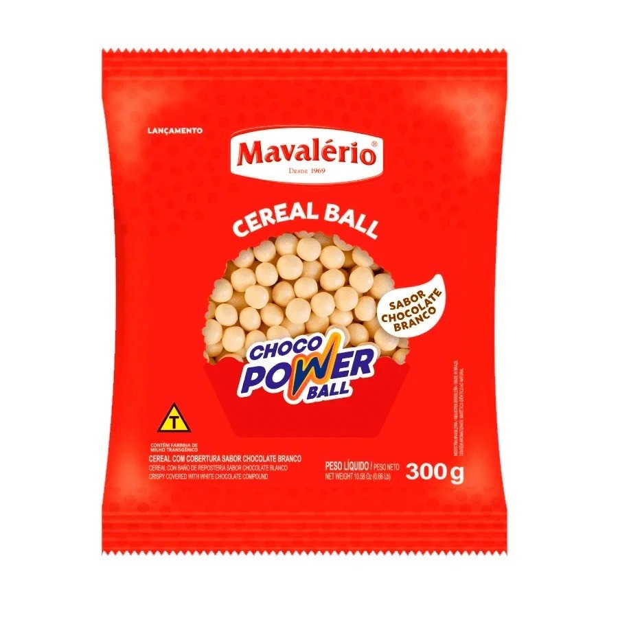 Choco Power Ball Mini Sabor Chocolate Branco 300g | Shopee Brasil