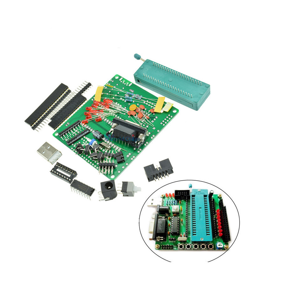 C51 AVR MCU Placa De Desenvolvimento DIY kit De Aprendizagem Peças ...