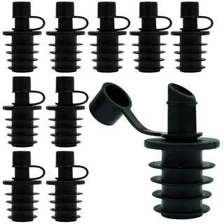 Kit 50 Bico Dosador Para De Garrafa Vidro Azeite Vinagre Molho de Pimenta