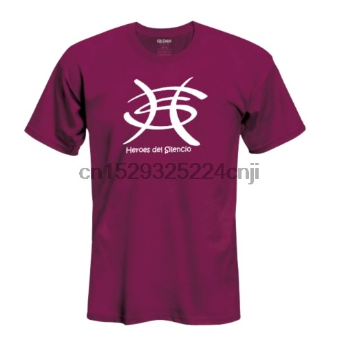 Camiseta Negra Heroes Del Silencio Logo Tallas Tee, Short Sleeve