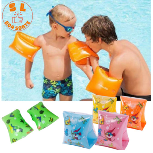 Kit de 2 Boia De Braço Infantil Par Inflável Natação Piscina Praia