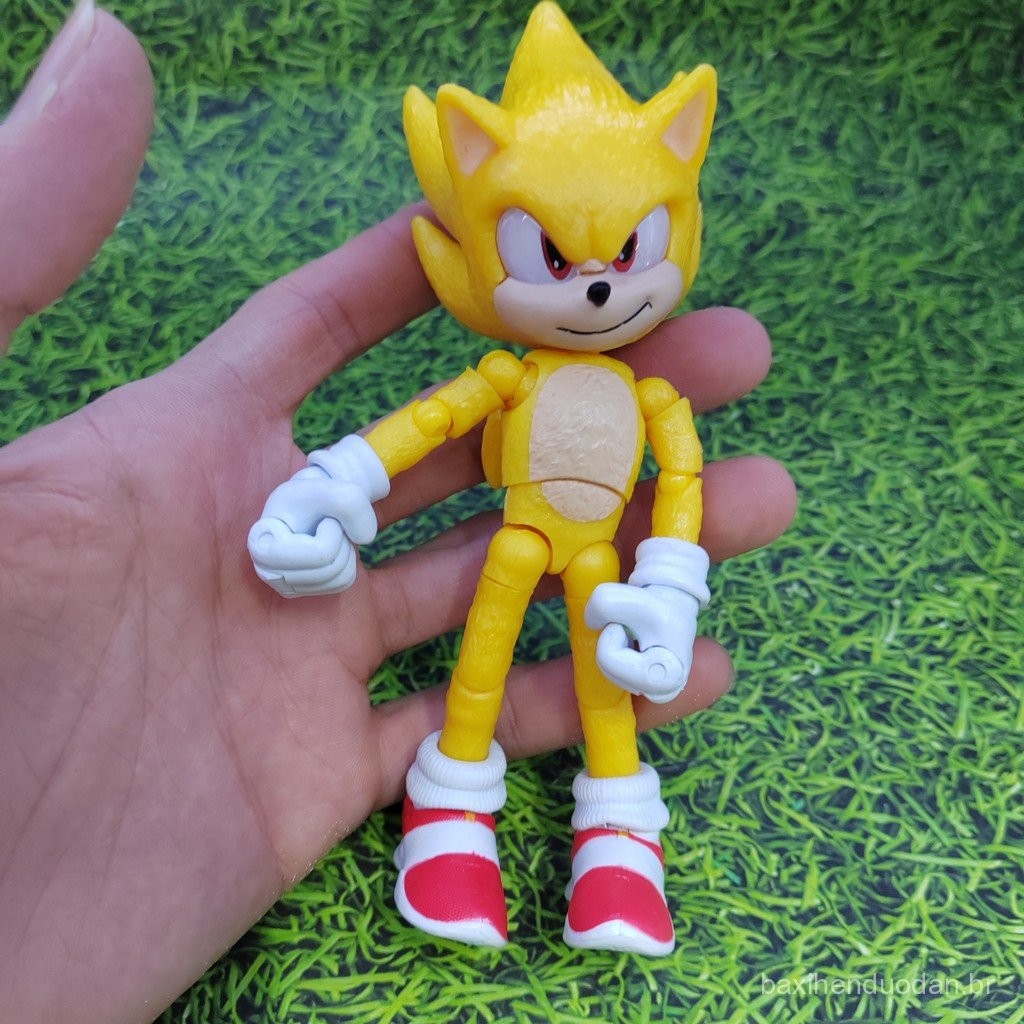 Figura Sonic Oficial Figura de Ação Móvel Oficial Jakks Presente Super ...