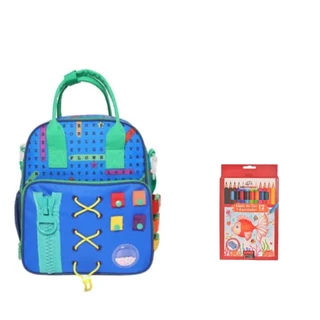 Mochila Baby Interativa + Lápis de Cor Jumbo 1,5 cm 12 Peças em Oferta na Shopee