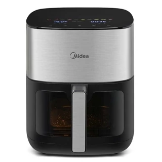 Fritadeira Midea Smart Chef Pro Preto e Inox - MAD600G em Oferta na Shopee