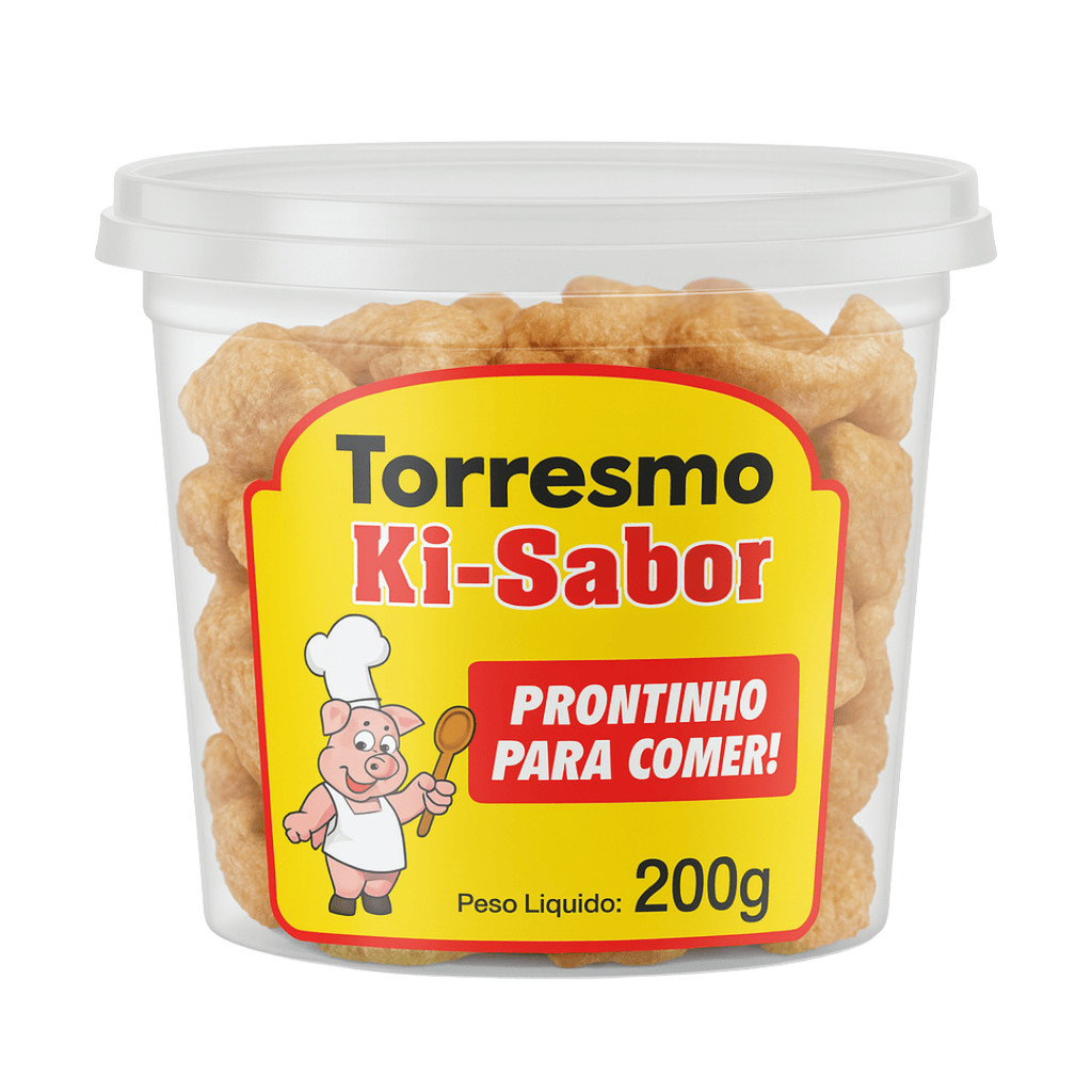 Torresmo Mineiro Ki-Sabor pronto pra comer pote 200g | Shopee Brasil