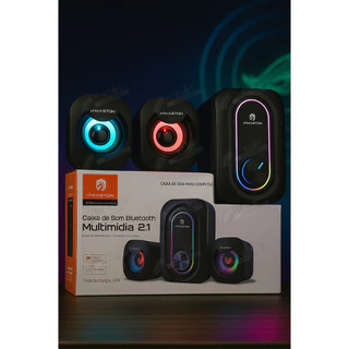 Caixa De Som Gamer 2.1 Bluetooth Usb Pc, Tv