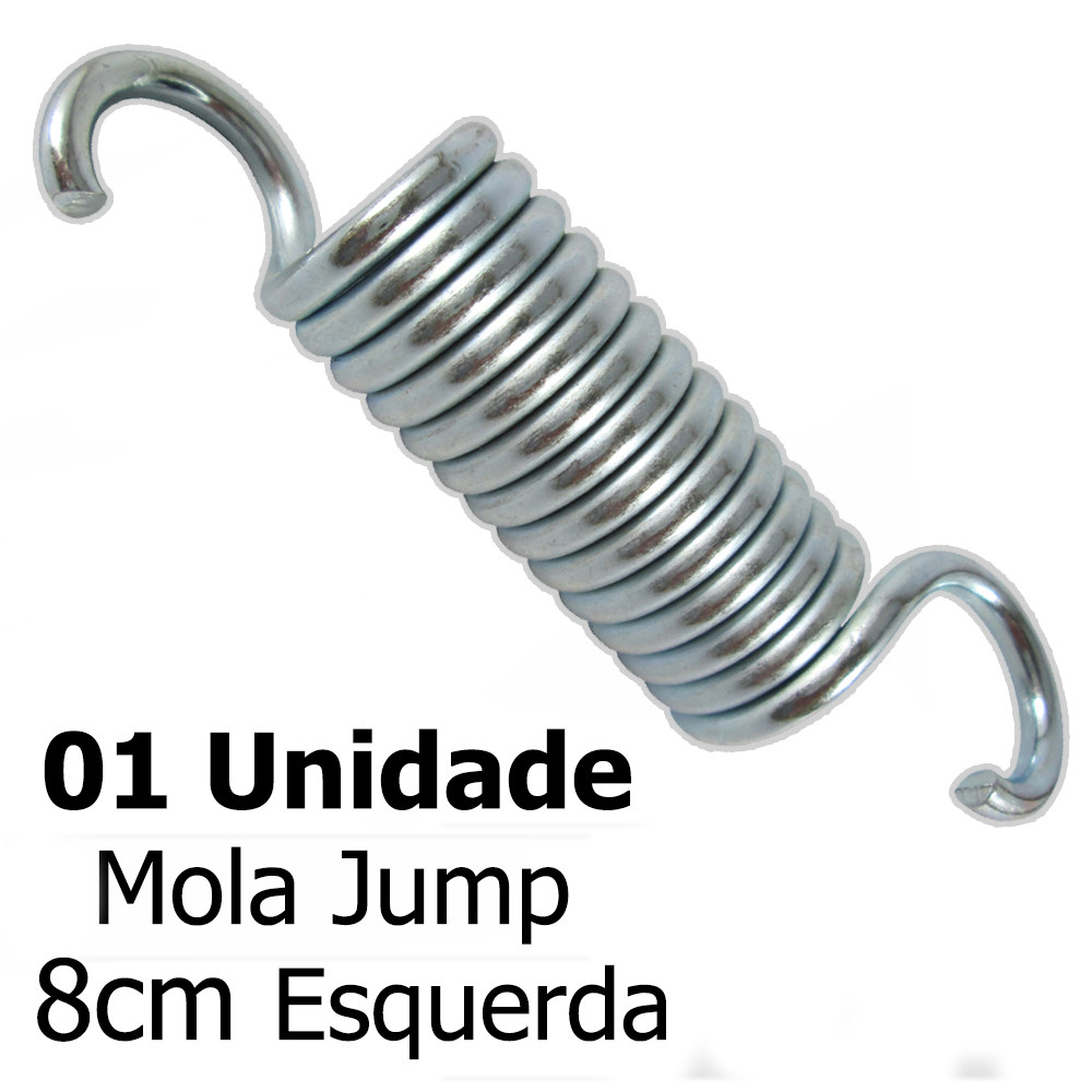 01Unidade Mola Jump Profissional Reforçada Academia 8cm Mini Trampolim ...