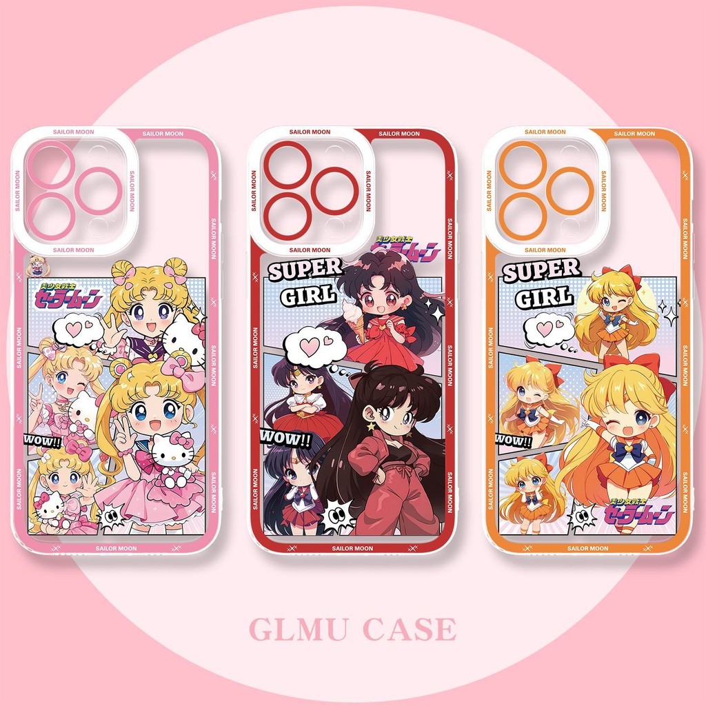 iPhoneアクセサリー sailormoon36 Capa de telefone Sailor Moon para iPhone 13 14 Pro Max 15 Plus 16