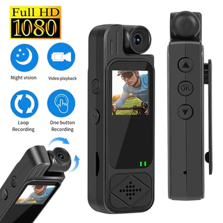 Mini câmera esportiva HD 1080P, câmera policial pequena, câmera infravermelha de visão noturna, filmadoras DV em Oferta na Shopee