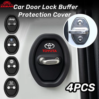 4Pcs Silicone Proteção Da Fechadura Porta Do Carro Amortecedor Acessórios Silenciosos Para Corolla Cross Hilux HR-V Fit Civic City VW Polo T-Strada Argo Mobi Toro Jeep Rene