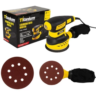 Lixadeira roto orbital 5" 250 watts com coletor de pó - Titanium