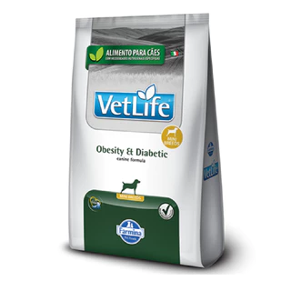 Ração Vet Life Natural Obesity E Diabetic Cães Mini 10,1Kg