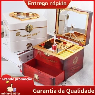 Bailarina Dançarina Clássica Rotativa Caixa De Música Piano Relógio Jóias Plástica Meninas Manivela Mecanismo De Natal mdnkr458r5 . br