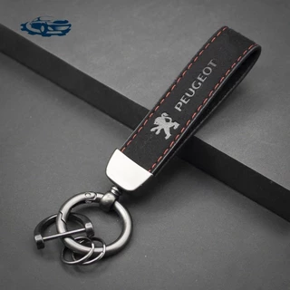 1pcs Estilo Comercial Chave Do Carro Chaveiro Corda Emblema Liga Fivela Para Peugeot 2008 208 306 4008 408 3008 307 5008 2024