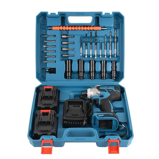 Chave De Impacto Parafusadeira Furadeira 02 Baterias 48V Universais 110v e 220v