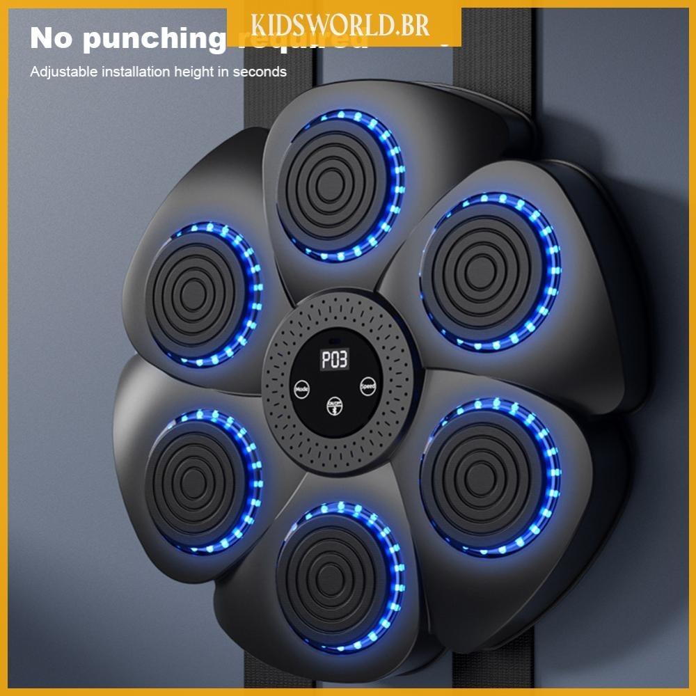 Máquina De Boxe Música Tipo C Carregamento De Reação Alvo De Parede Para Crianças Adultas