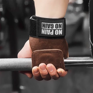 Luvas De Ginástica De Couro De Vaca Garras De Levantamento De Peso Puxar Para Cima Treino Crossfit Resistência Ao Desgaste 1Pair