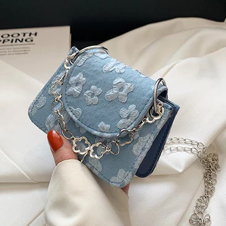 Saco Quadrado Pequeno De Textura popular De Uma Só Bolsa A Tiracolo Feminino mini Corrente De Mão De Corpo Cruzado De Ombro