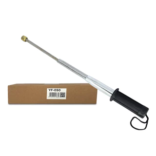 Bastao Retratil Defesa Pessoal Tonfa 47cm Aço Carbono