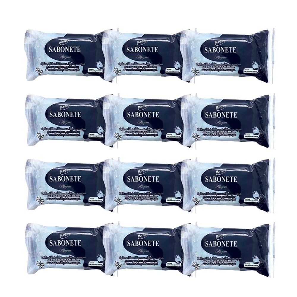Kit 12 und Sabonete Marluce Artesanal Alfazema 90g