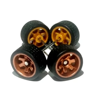 Jogo Roda Customização 11mm 1:64 Hot Wheels JR009 Bronze