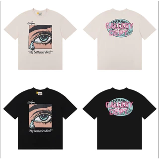 Mais Camiseta Tamanho GALLERY High Street Casual Pink Gilded Letter-printed Algodão De Manga Curta Moda