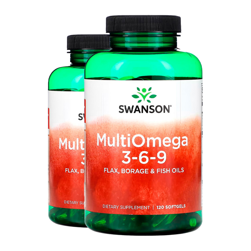 Kit 2x MultiOmega 3-6-9 Swanson OmegaTru 120Softgels Importado/Made in ...