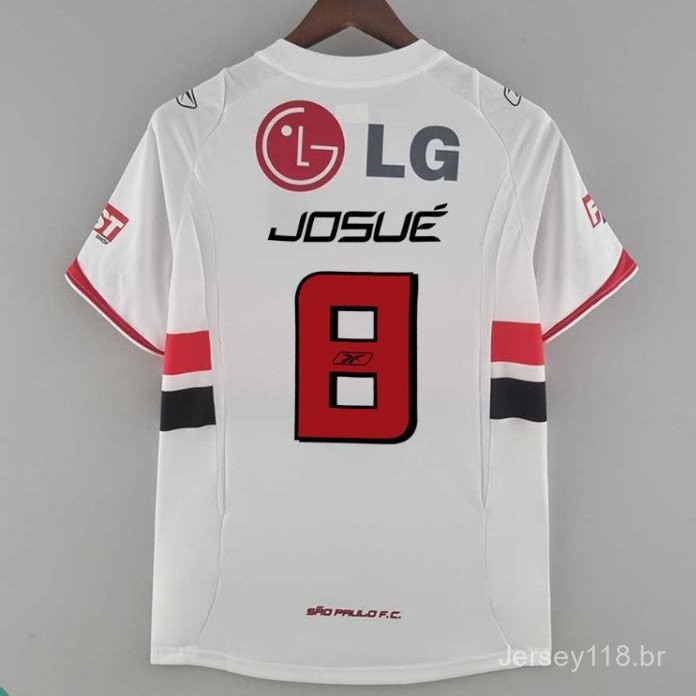 2006/2007 Retro SPFC casa camisa branca futebol camisa 06 07 (S-XXXXL)