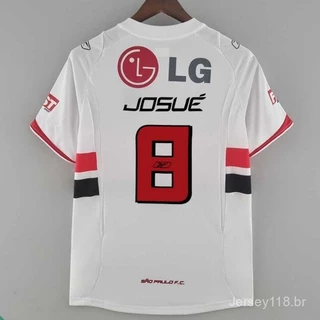2006/2007 Retro SPFC casa camisa branca futebol camisa 06 07 (S-XXXXL)