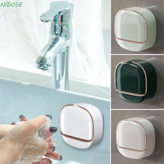 Saboneteira NIDOSE , Porta À Prova D'água , Montada Na Parede Com Caixa De Drenagem Flip Bathroom Drain Soap Box
