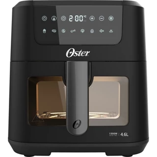Fritadeira elétrica sem óleo air fryer digital 4,6l 1500w com visor clear - OFRT970 Oster