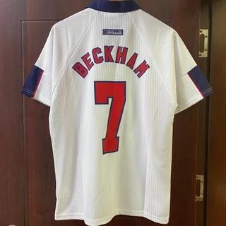 Camisa Retro Dos Homens Da Copa Do Mundo De 1998 7 Beckham 20 Retro Irving Camisa De Futebol 1:1 Fã Versão SBSM