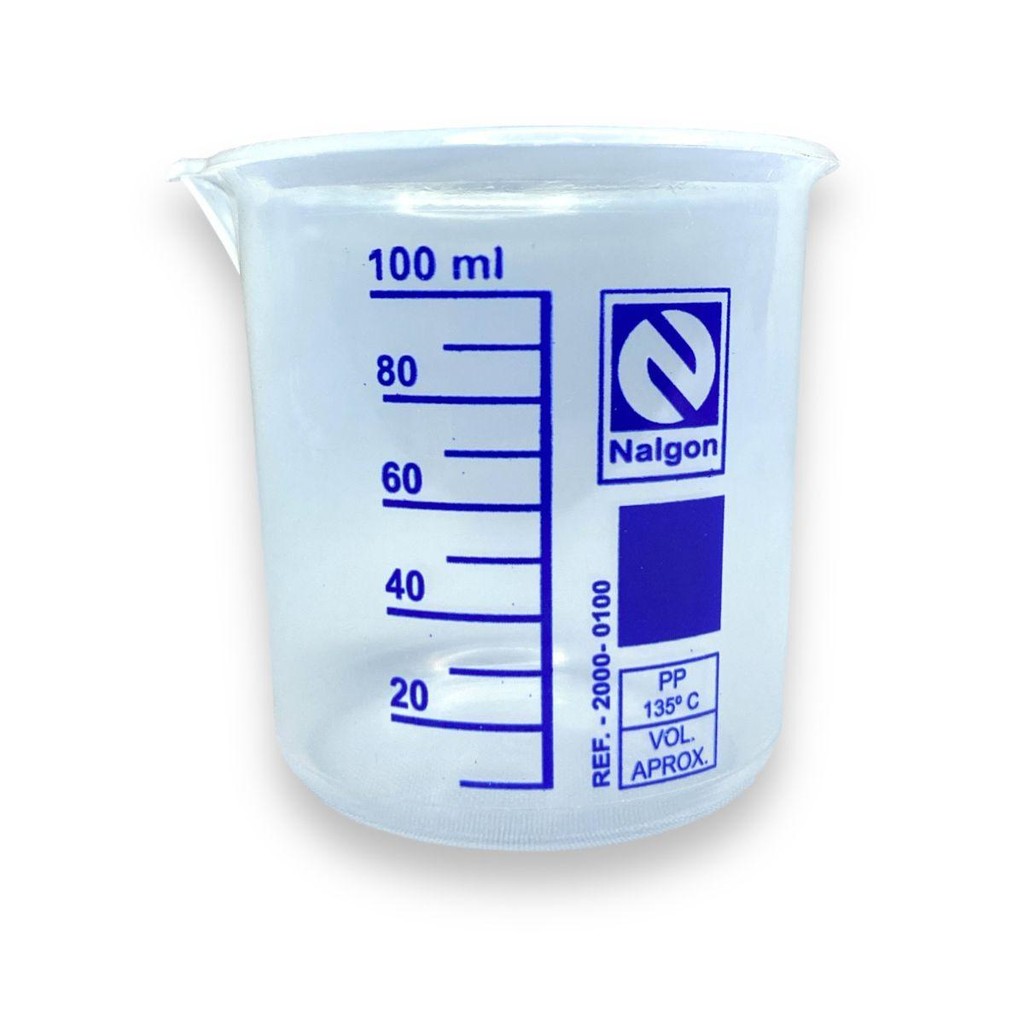Béquer De Plástico (Polipropileno) Graduado Autoclavável 100ml - Nalgon
