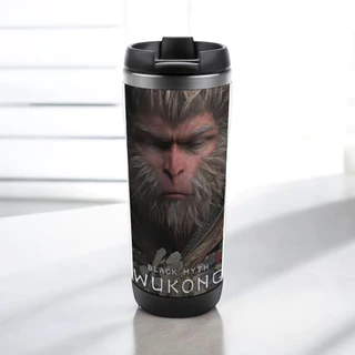 Black Myth Wukong garrafa de agua Thermos Jugs Game Tema Do Jogo Copo De Água De Aço Inoxidável Caneca De Viagem Para Homens E Mulheres