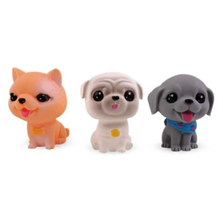 Brinquedo de Banho Baby Cachorrinhos Vinil 3 Pcs - Pica Pau