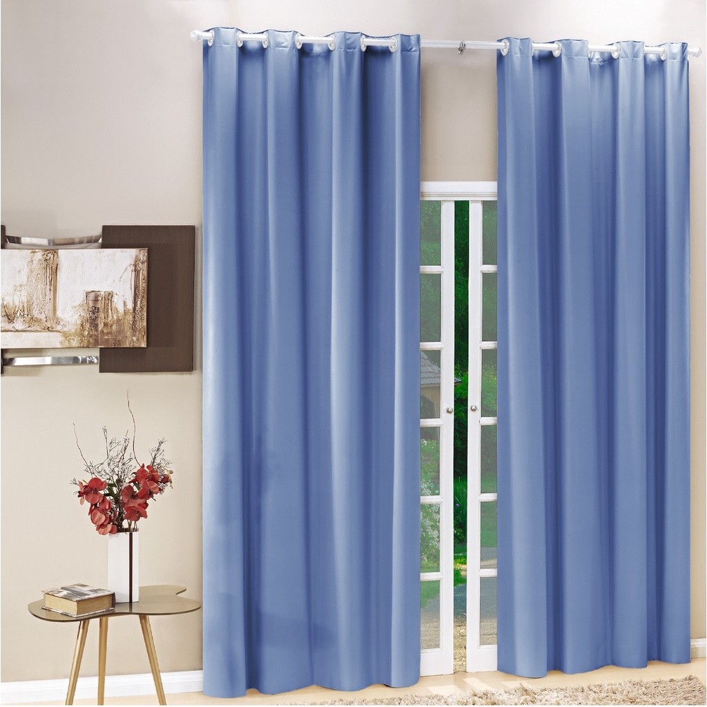 Cortina Blackout PVC 2,80 x 2,30 Ilhoses Brancos Várias Cores