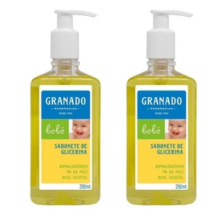 Kit 2 Sabonetes Liquido de Glicerina Bebe Tradicional 250ml Granado