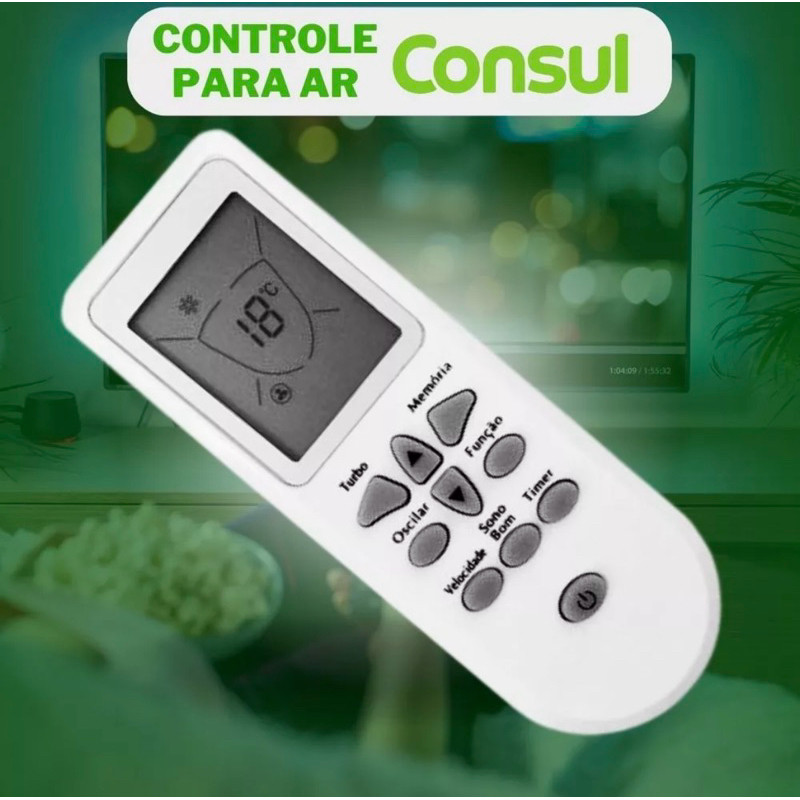 Controle Ar Condicionado Compativel C/ Consul Le-7438