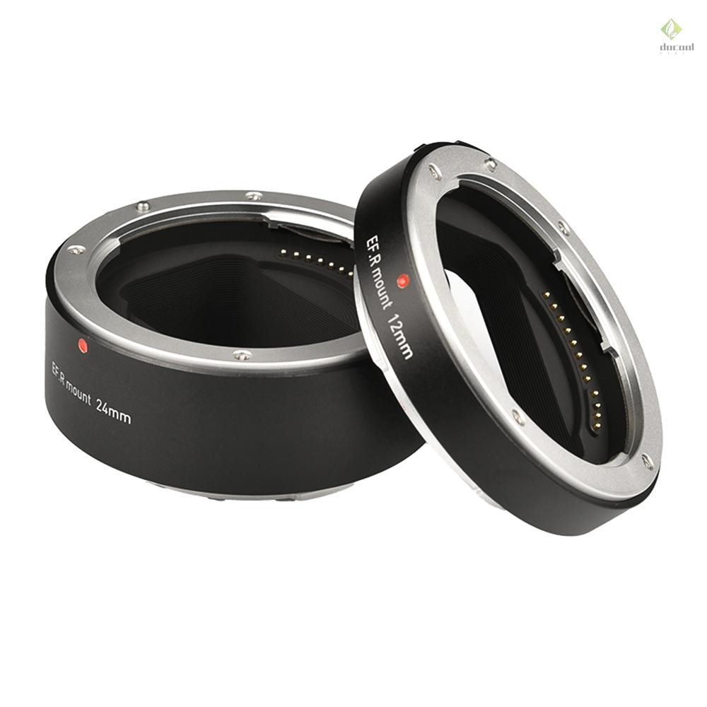 Tubos De Extensão Automáticos Conjuntos De Macro De Montagem R De 12 Mm + 24 Leves Compatíveis Com Lentes Canon RF-Mount E Câmera R5/R6/R7/R10