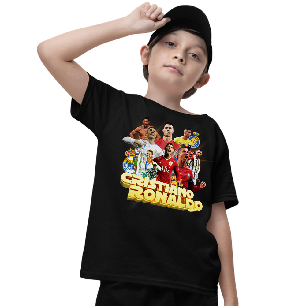 Camiseta Cr7 Cristiano Ronaldo Infantil Futebol para Criança 2 ao 14 ...