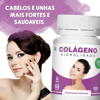 Colágeno Hidrolisado  GENATURE 500mg 60cáps  Envio Imediato em Oferta na Shopee