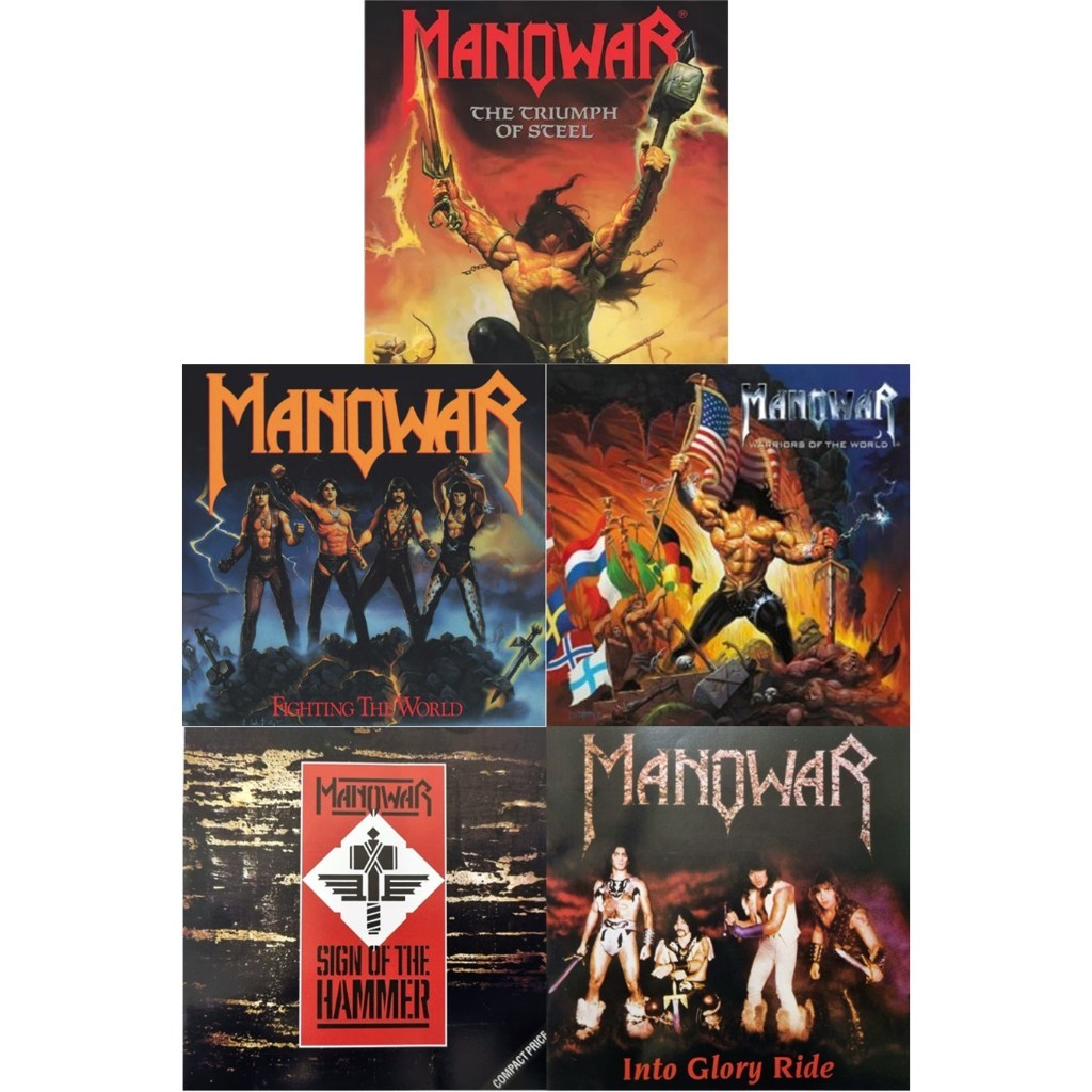 KIT 5 CDS - MANOWAR | Shopee Brasil