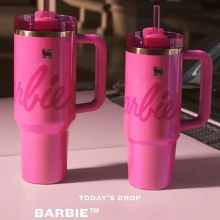 Copo Isolado Stanleу X Barbie Adventure Quencher H2.0 Flowstate 40 Onças